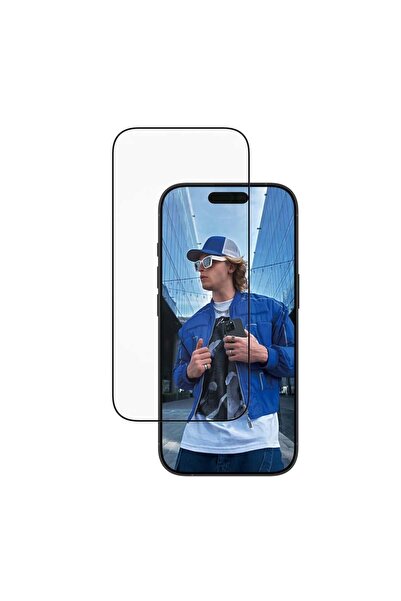 CARE by PanzerGlass® Folie de sticlă pentru iPhone 16 Pro / 17, fixare ultra-lată cu EasyAligner, anti-bule, transparentă