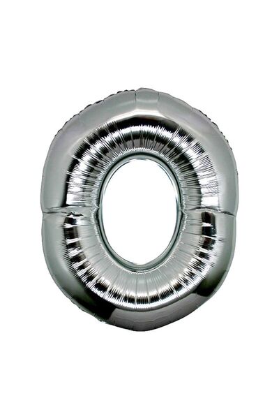 Skygo بالون فويل حرف O لون فضي 40 بوصة