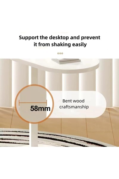 Roam shop C Shaped Side Table,Coffee Table,End Table Under Sofa Living Room Table Snack Laptop Holder table