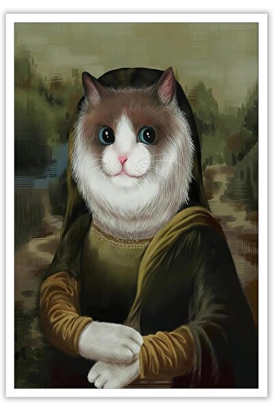 ALAYRA International Retro Funny Cat Wall Art (30x40 cm) – Cute Kitten Canvas...