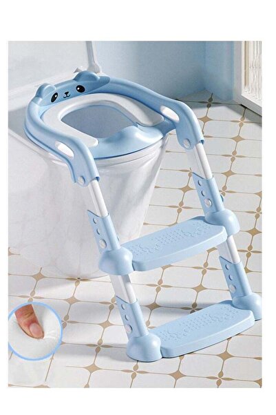 VOGMAX مقعد تدريب على استخدام المرحاض قابل للطي - أزرق للأطفال الصغار، مقعد ت...