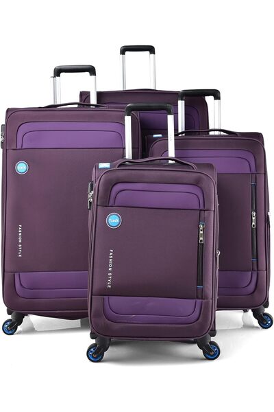 Track 4-Piece Canvas Luggage Set 32/28/24/20 inch LW104/4P, Purple