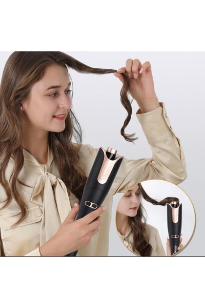 Generic Automatic Curling Iron, Professional Hair Curler with Large Curls, 4 Temperature Settings