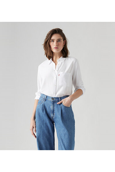 Levi's White Women's Darlene Utility Shirt Aw25