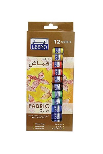 LEENO مجموعة من 12 لونًا لتشطيب الأقمشة (12 مل لكل لون) متعدد الألوان
