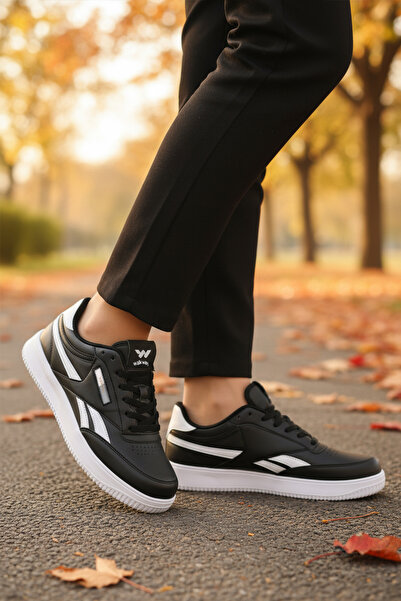 WALKWAY Black-White Lightweight Unisex Sports Shoes Marlow g