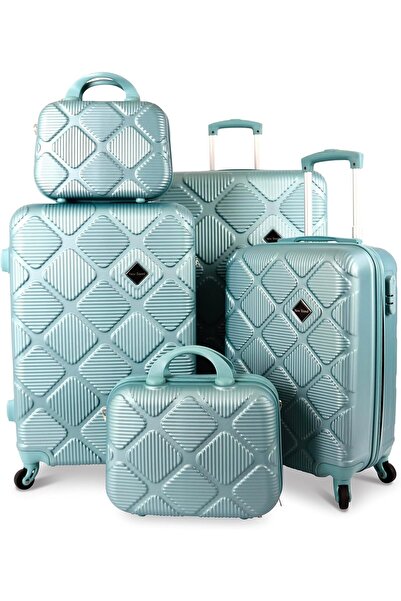 New Travel Luxury 5-Piece Luggage Set — Durable ABS with Integrated Locks