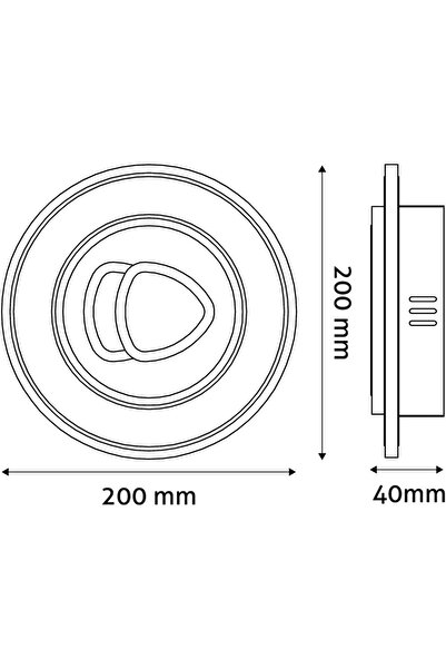Avide LED Wall Lamp Milo Mini, 34W, 2370lm, IP20, white