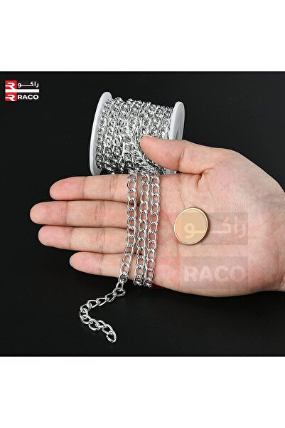 Raco Chrome Plated Heavy Duty Twisted Chain Silver (3 MM)