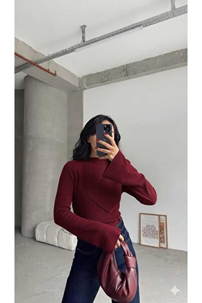 Genel Markalar TERS DİKİŞ DETAYLI İSPANYOL BLUZ KAŞKORSE KUMAS