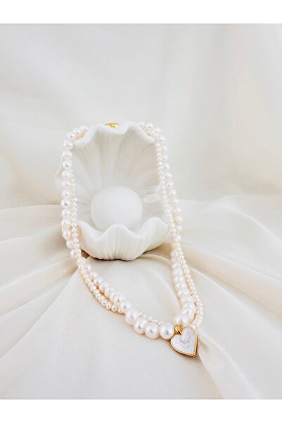 Nacre Pearl Eline Kolye