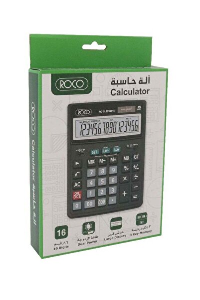 Roco Calculator, Office, Multi-Coloured, 16 Digits