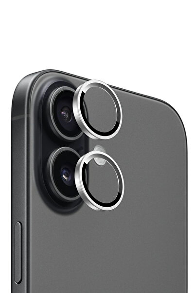 KeepHone زجاج عدسة الكاميرا المعدنية المتوافقة مع هاتف Apple iPhone 17 - فضي