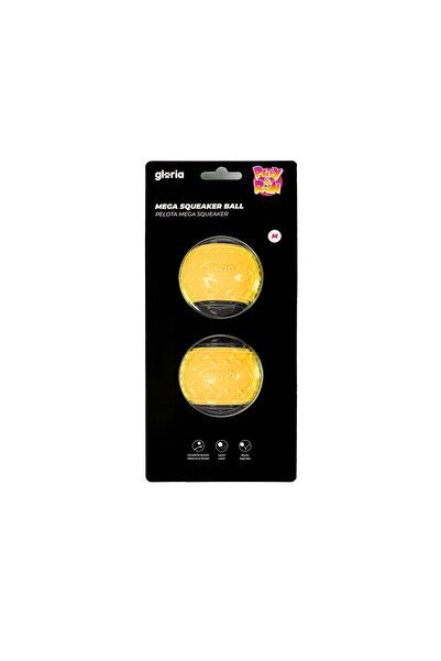 Gloria Minge pentru animale de companie PLAY AND RUN Galbenă TPR M 6,35 cm 2 Bucăți