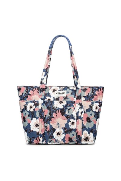 Kinmac Γυναικεία τσάντα, Kinmac, Camellia, πολύχρωμη μπλε σκούρο