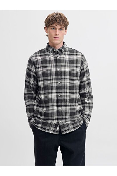 Jack & Jones Premium Flanellhemd Regular Fit Flanellhemd