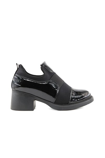 MİSS PARK MODA 207 k6668 Pantofi casual pentru femei din piele lacuita neagra