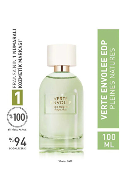 Yves Rocher Verte Envolee EDP 100 ml Kadın Parfüm Yeşil Ferah Notalı Enerjik ...
