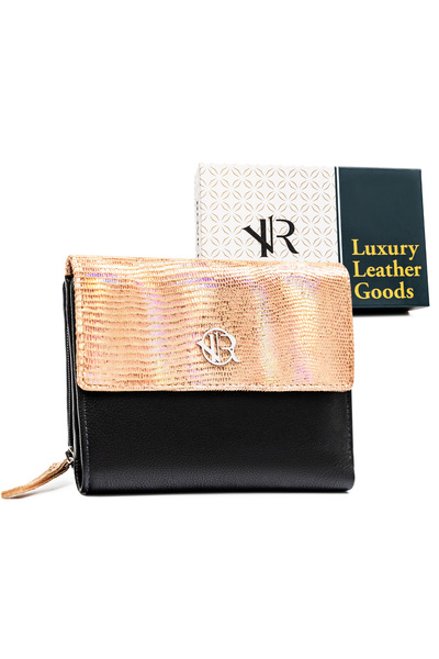Other Portofel din piele pentru femei RV-786-SLA-4842 AUR-NEGRU