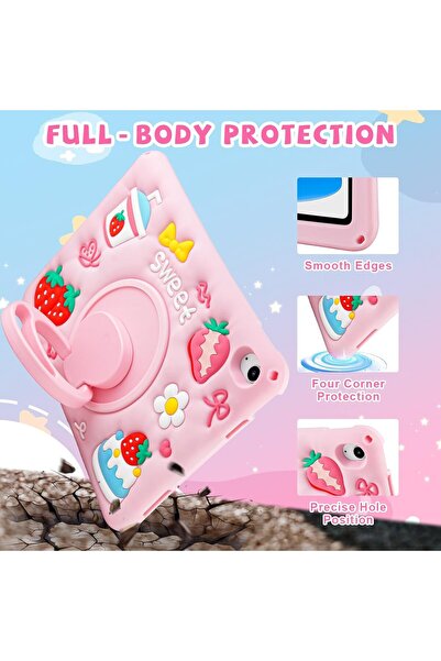 Coolden Protective case for iPad Gen 11 11inch and iPad Gen 10 10.9inch, shockproof, pink