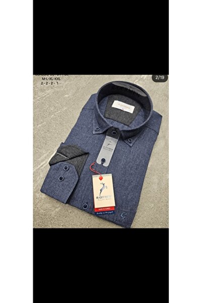 Cinar erkek giyim Men's Shirt Long Sleeve Classic Single Pocket Cotton