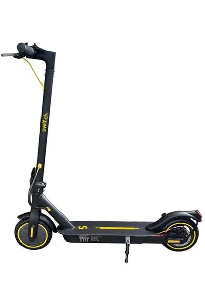 Switch ES-C110 E-Scooter - 350W Motor, 20KM Range, 25KM/h, LED Lights, Water-Resistant - Black