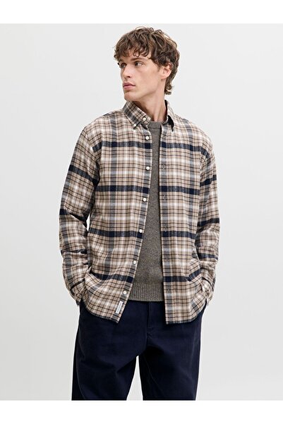 Jack & Jones Premium Flanellhemd Regular Fit Flanellhemd