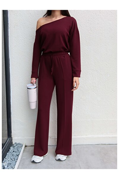 ESRAHELVACI Kayık Yaka Modal Eşofman Takım