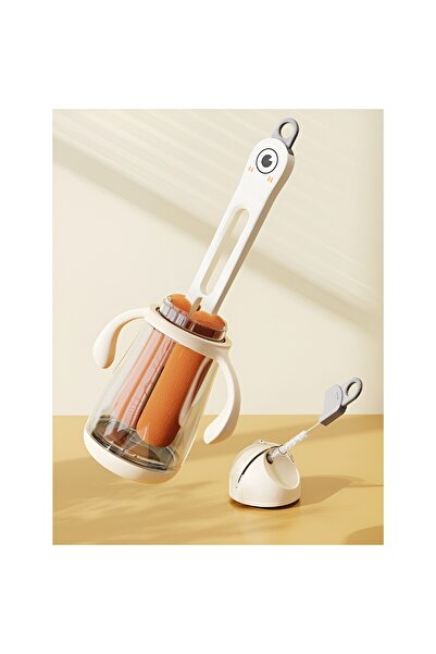 Flippy Ποτήρι, Κούπα, Βούρτσα Καθαρισμού Μπουκαλιών, Flippy, εύκολο στο κρέμασμα, 27,5x11,4x6cm, Λευκό