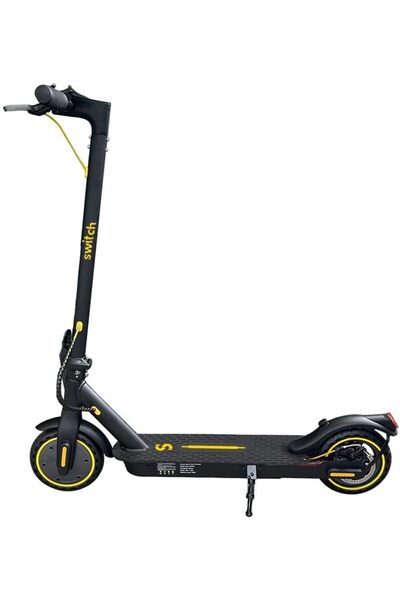Switch ES-C110 E-Scooter - 350W Motor, 20KM Range, 25KM/h, LED Lights, Water-Resistant - Black