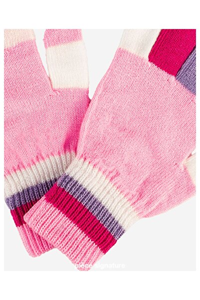 PIECE SIGNATURE 100% أكريليك، قماش قابل للتمدد وقفازات ملونة للفتيات (4-10 سن...