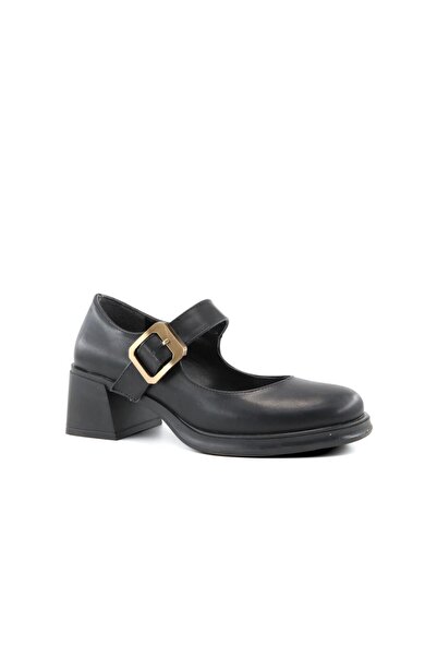 MİSS PARK MODA 386 K1360 Loafer Black Women's Casual Shoes