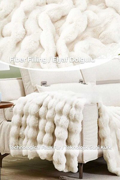 Naturel Collection Dolgulu Tüy Yatak Örtüsü Çift Taraflı Tek Kişilik 3 Parça