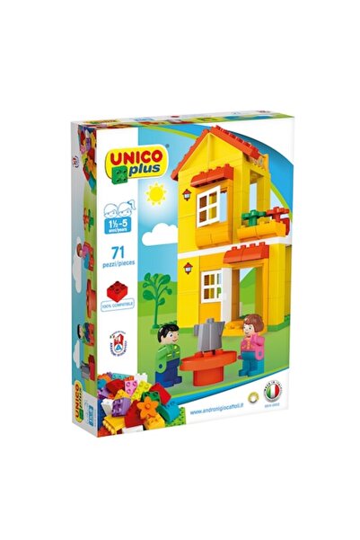 Unico Set caramizi colorate Unico, 71 piese, Multicolor
