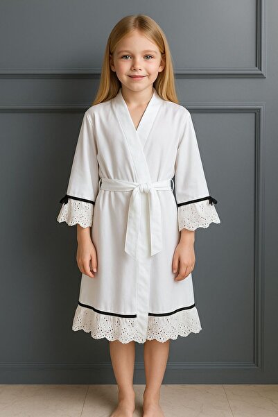 For Kids Baby رداء صباحي للفتيات بتفاصيل مزخرفة