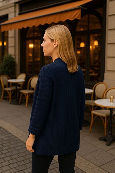 citycenterfashion Γυναικεία ζακέτα με χοντρό πλέγμα από μαλακό νήμα cty-cnd-11397