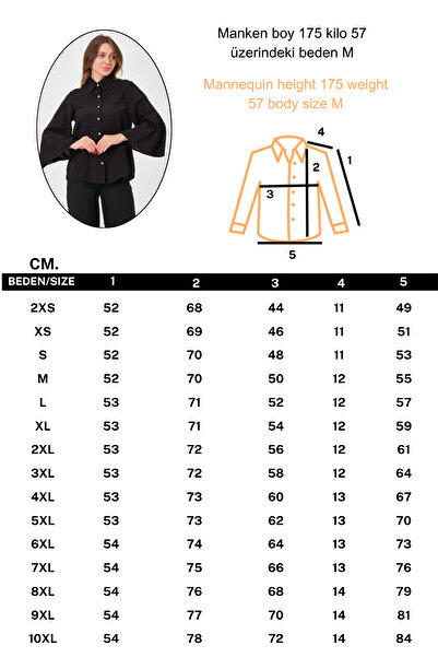 RELAXL 100% Cotton Spanish Sleeve Black Women's Shirt Office Elegance