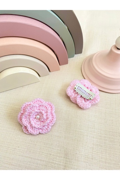 Derinkids Pembe Saçsız Bebek Tokası