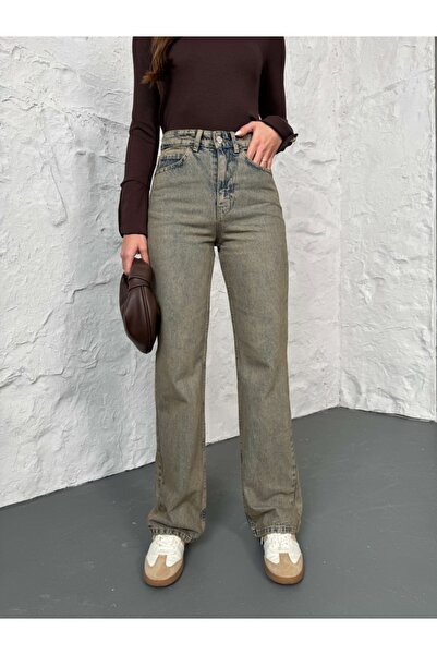 Elif Özbey Butik Vintage Washed Straight Original Jeans