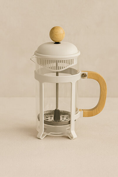 Kitchen Way Borosilicate French Press with Bamboo Handle 1000ml Kw-1086