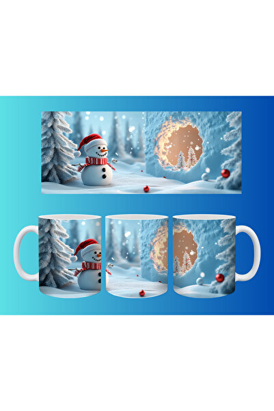 Evion Kardan Adam Desenli Yılbaşı Kupası – Yeni Yılın Neşesi