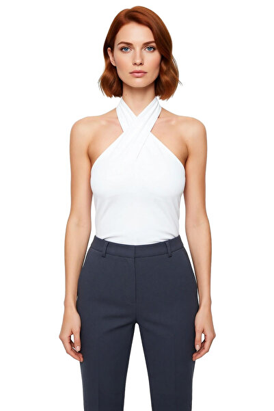 PayBuy Halter Neck Fitted Body Fitting Lycra Combed Cotton Blouse Carefully Selected