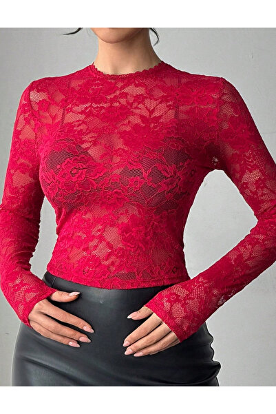 Sheya Shein blouse, red