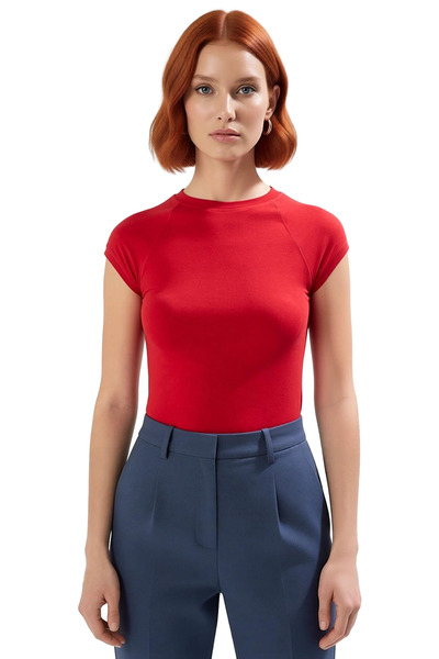 PayBuy Summer Crew Neck Fitted Viscose Blouse Stylish Appearance Perfect Fit