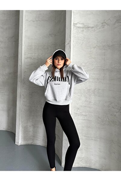 FERZOLAİO Florida Hooded Melange Sweatshirt