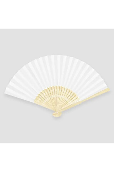 FREEDOM STOREE Дървен бял хартиен ветрило