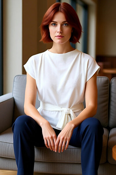 PayBuy Γυναικεία μπλούζα με λαιμόκοψη χωρίς μανίκια με κουμπιά, υψηλής ποιότητας, κομψή, άνετη, μοντέρνα, κομψή καθημερινή