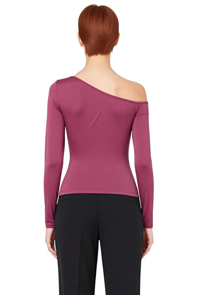 PayBuy Women's Off-Shoulder Accessory Detail Flexible Knitted Blouse Quality Stylish Comfortable Modern Elegant