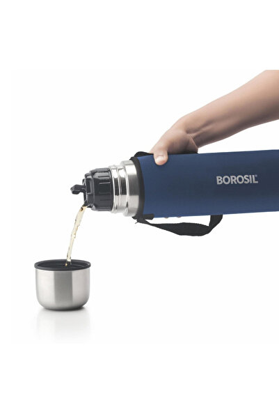 Borosil Vacuum Thermo Flask Blue 750ml