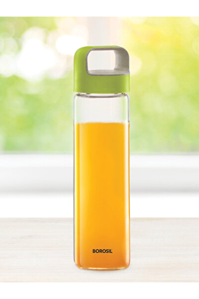 Borosil Neo Glass Bottle 500ml Green